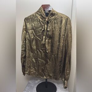 New York & Company Gold Blouse